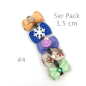 Preview: Hunde Schleifenspange mit Applikation 3,5 cm - Lagerräumung - 5er Pack