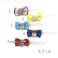 Preview: Hunde Schleifenspange mit Applikation 4,5 cm - Essen und Trinken