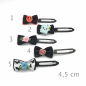 Preview: Dog bow clip with application 4,5 cm -  black