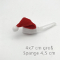 Preview: Dog hairclip with application -  Santa