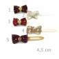 Preview: Dog bow clip with application 4,5 cm -  Christmas Vol. 1