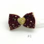 Preview: Dog bow clip with application 4,5 cm -  Christmas Vol. 1