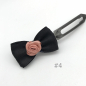 Preview: Dog bow clip with application 4,5 cm -  black