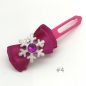 Preview: Dog bow clip with application 4,5 cm - pink