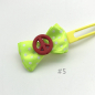 Preview: Dog bow clip with application 4,5 cm - light green