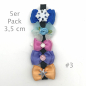 Preview: Dog bow clip with application 3,5 cm - stock clearance - pack of 5