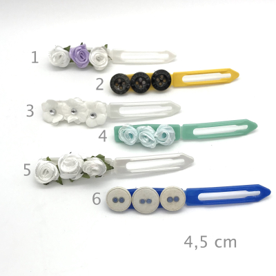 Hunde Haarspange mit Applikation 4,5 cm - Dreier Punsch!