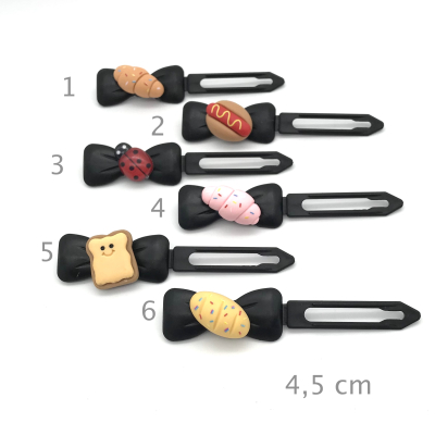 Hunde Haarspange mit Applikation 4,5 cm - Black is beautyful