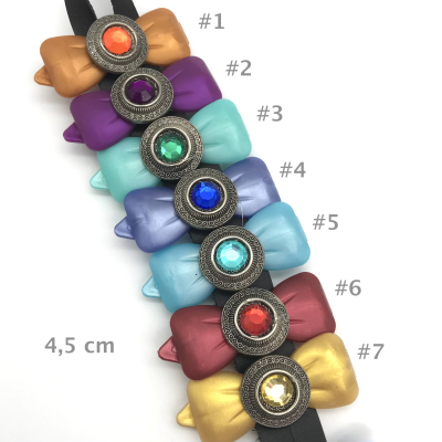 Hunde Haarspange mit Applikation 4,5 cm - Schloss Schätze - einzeln