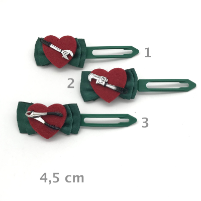Hunde Schleifenspange mit Applikation 4,5 cm - Werkzeug