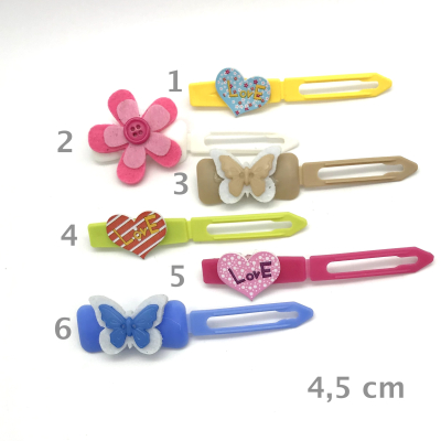 Hunde Haarspange mit Applikation 4,5 cm - die wilden 70er