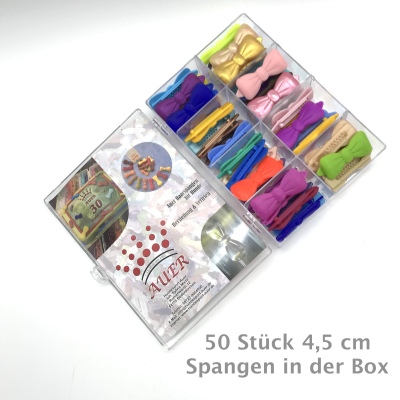 Auer Haarspangen große Schleife 50er Pack 4,5 cm in der Box