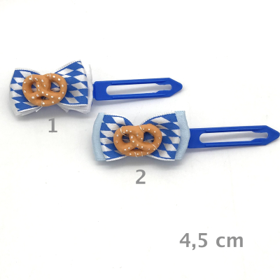 Hunde Schleifenspange mit Applikation 4,5 cm - Bayern