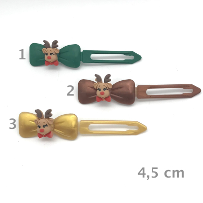 Hunde Haarspange mit Applikation 4,5 cm - Glühwein Susi