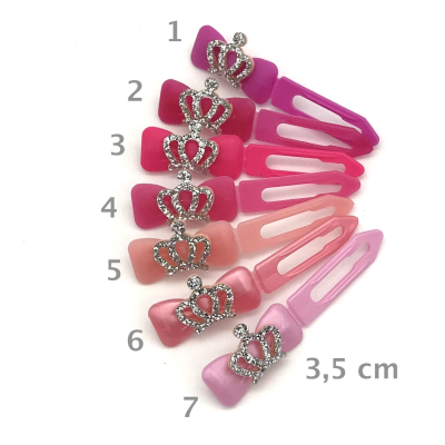 Hunde Haarspange mit Applikation 3,5 cm - Princess in pink