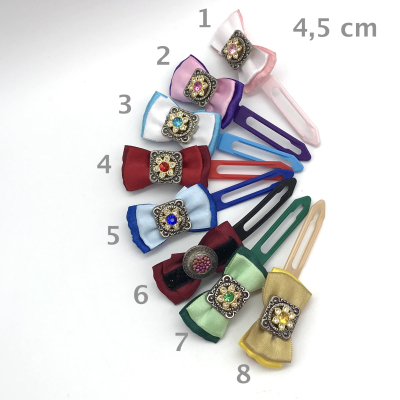 Hunde Schleifenspange mit Applikation 4,5 cm - Glitzerkram Vol.2