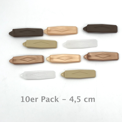 Auer Haarspangen Raute 10er Pack - Havanna