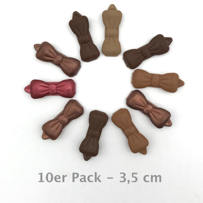 Auer Haarspangen kleine Schleife 10er Pack - Havanna