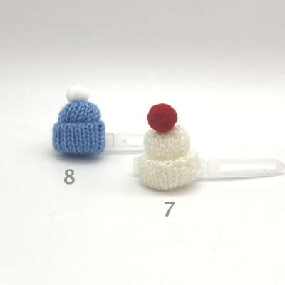 Hunde Haarspange mit Applikation 4,5 cm - Pudelmütze