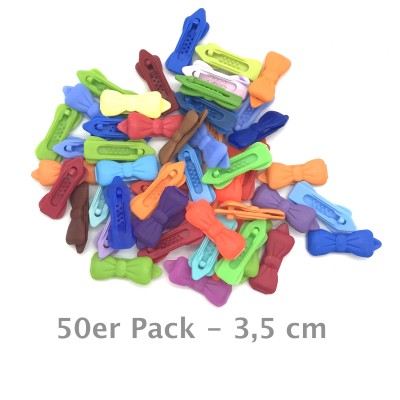 Auer Haarspangen kleine Schleife 50er Pack 3,5 cm Farbwechsel