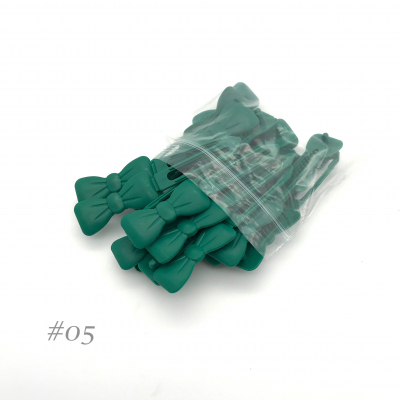 Auer Haarspangen Big Pack Schleife 4,5 cm #05 racing grün