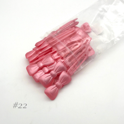 Auer Haarspangen Big Pack Schleife 4,5 cm #22 perl rosa dunkel