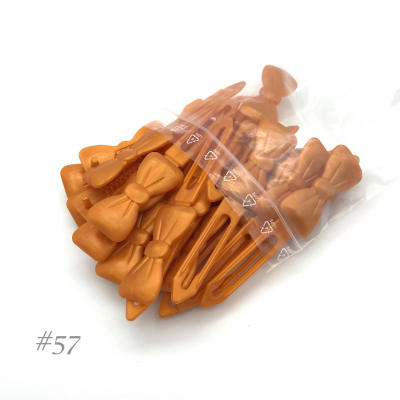 Auer Haarspangen Big Pack Schleife 3,5 cm #57 perl orange