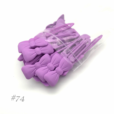 Auer Haarspangen Big Pack Schleife 4,5 cm #74 creme lila