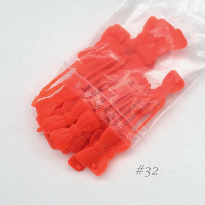 Auer Haarspangen Big Pack Schleife 4,5 cm #32 neon orange