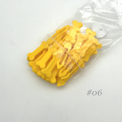 Auer Hairclips Bulk Pack Bone 3.5 cm #06 yolk yellow