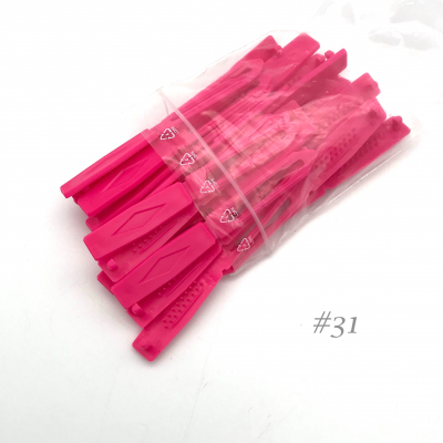 Auer Haarspangen Big Pack Raute 4,5 cm #31 neon pink
