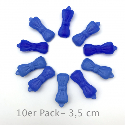 Auer Haarspangen Farbwechsel 10er Pack - 3,5 cm - blau - feiner Flitter