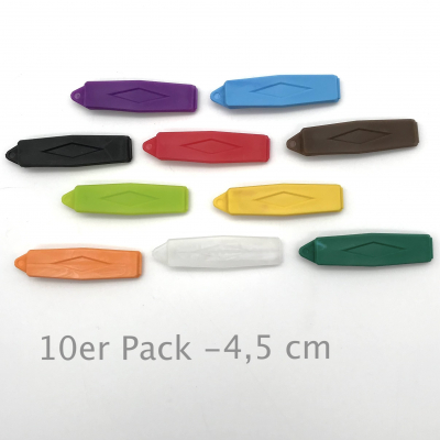 Auer Haarspangen Farbwechsel 10er Pack - 4,5 cm - Bunte Rauten