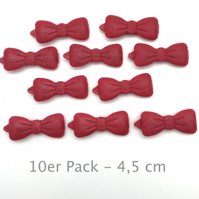 Auer hair clips colour change pack of 10 - red -  tinsel