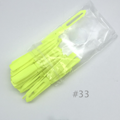 Auer Haarspangen Big Pack Raute 4,5 cm #33 neon gelb