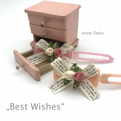 Dog hairclip with application - Best Wishes - single