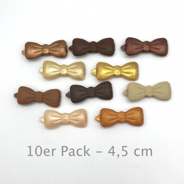 Auer hair slides changement de couleur paquet de 10 - 3,5 cm - Havanna