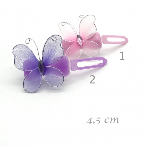 Dog hairclip with application -  Butterfly - single