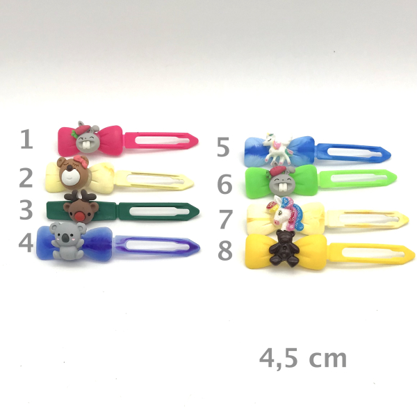 Hunde Haarspange mit Applikation 4,5 cm - Knuffige Tiere