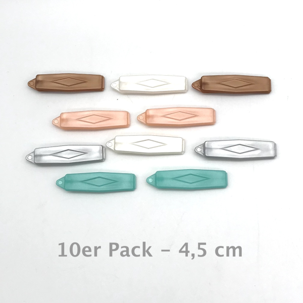 Auer Haarspangen Raute 10er Pack - Metallic