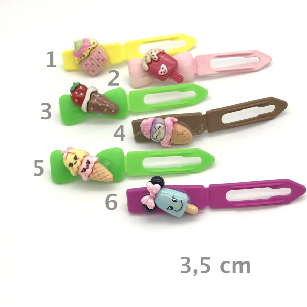 Dog hairclip with application 3,5 cm - Ladybird single - Kopie