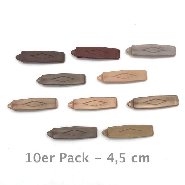 Auer Haarspangen Raute 10er Pack - Havanna-2