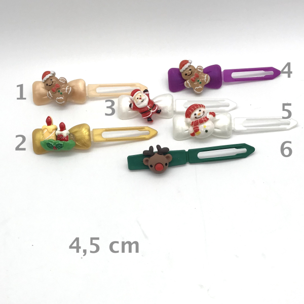 Hunde Haarspange mit Applikation 4,5 cm - es weihnachtet!!