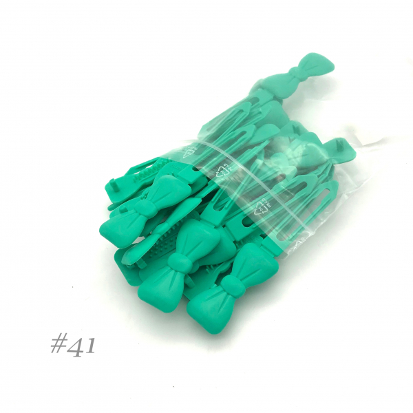 Auer Haarspangen Big Pack Schleife 3,5 cm #41 pool grün
