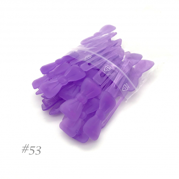 Auer Hair Clips Bulk Loop 3,5 cm #53 purple transp