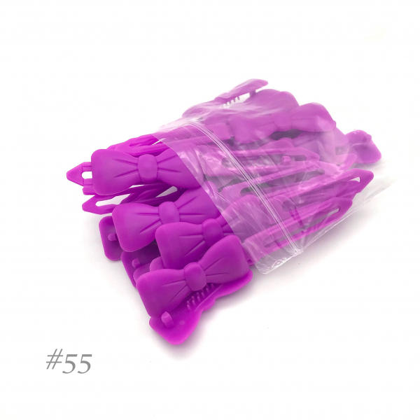 Auer Haarspangen Big Pack Schleife 4,5 cm #55 signal violett