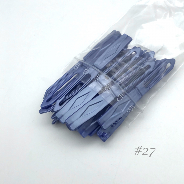 Auer Haarspangen Big Pack Raute 4,5 cm #27 perl blau