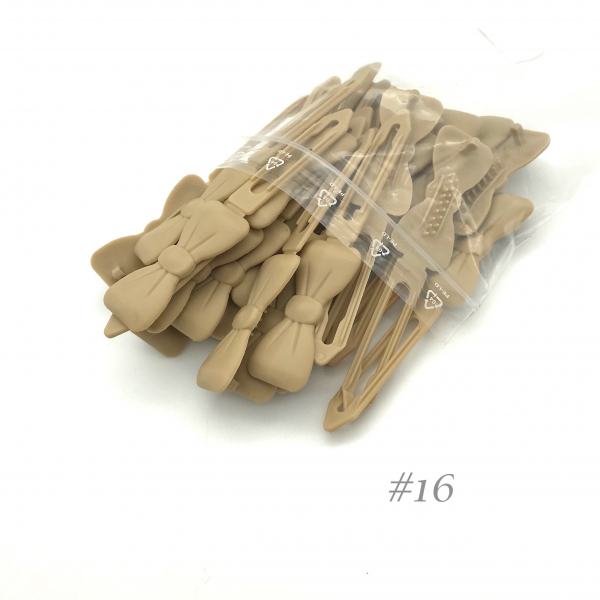 Auer Haarspangen Big Pack Schleife 4,5 cm #16 beige