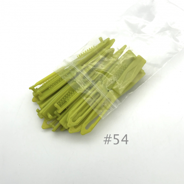 Auer Hair Clips Bulk Rhombus 4,5 cm #54 may green