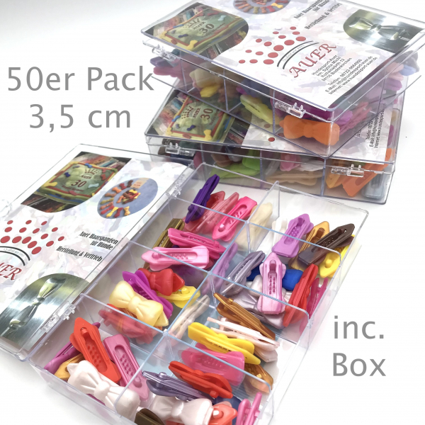 Auer Haarspangen Farbwechsel 50er Pack 3,5 cm in der Box